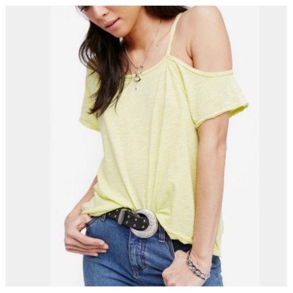 Free People Tops - Free People We The Free Yellow Tee